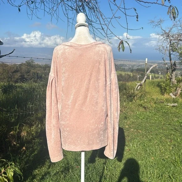 Free People Pink Long Sleeve Top - Picture 5 of 9